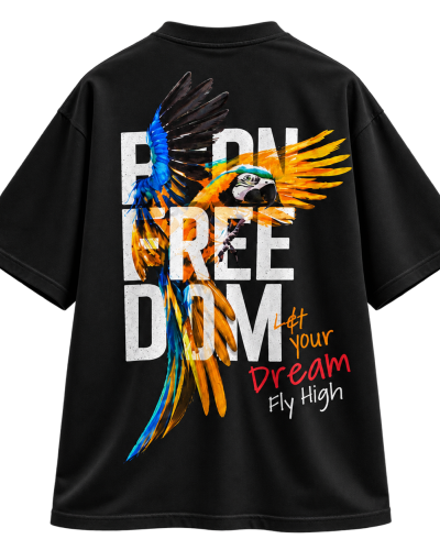 T-Shirt Black Free Dom