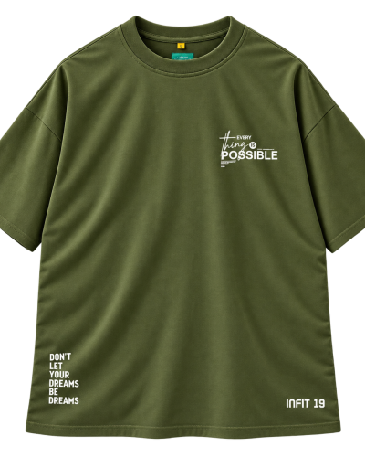 T-Shirt Nothing Impossible Olive